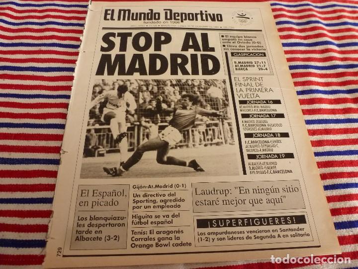 Sammelleidenschaft Sport: MUNDO DEPORTIVO(23-12-91)LAUDRUP,!!R.MADRID 0 OVIEDO 0!!,LERIDA 1 REAL MADRID 0,PAPIN,HOSPITALET