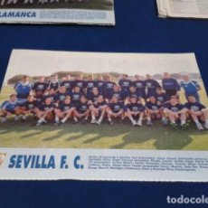 Coleccionismo deportivo: MINI POSTER LIGA 95 - 96 ( SEVILLA F.C. ) + FICHAS DE LOS JUGADORES DEL U.D. SALAMANCA. Lote 160882330
