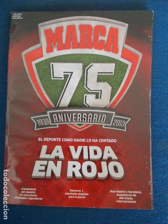 Coleccionismo deportivo: MARCA 75 ANIVERSARIO LA VIDA EN ROJO - Foto 1