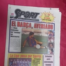 Coleccionismo deportivo: SPORT. Nº 472. 11 MARZO 1981. EL BARÇA, AVERIADO. LA LIGA PASA POR SARRIÀ.