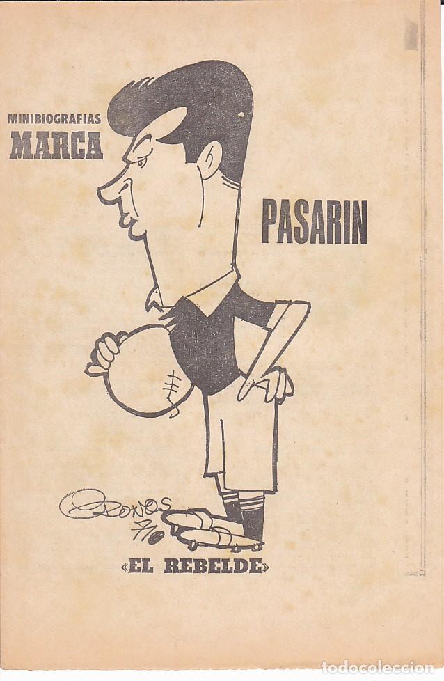 Coleccionismo deportivo: MINIBIOGRAFIAS MARCA PASARIN - Foto 1