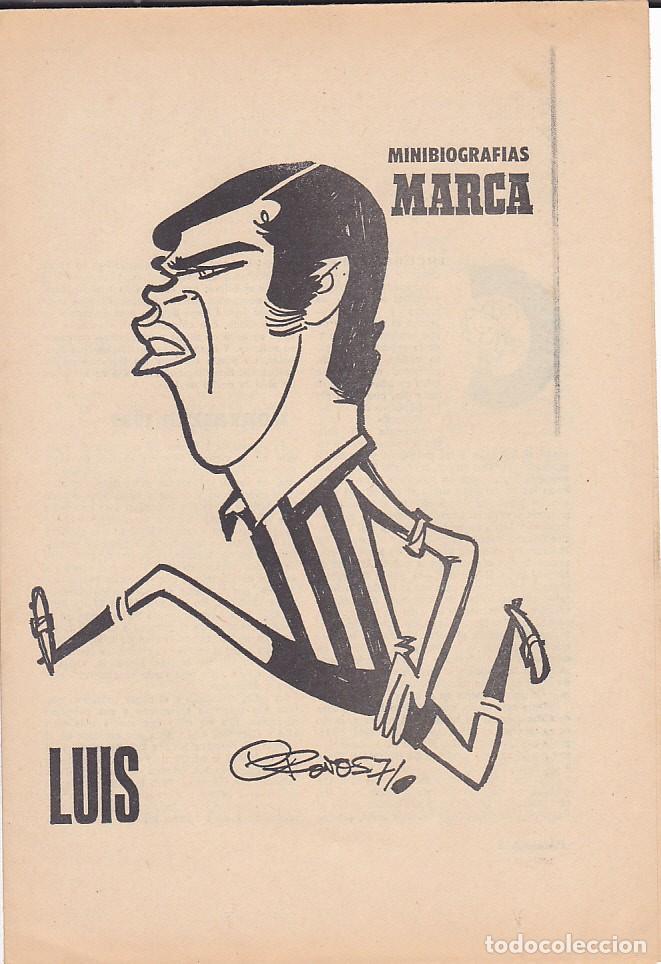 Coleccionismo deportivo: MINIBIOGRAFIAS MARCA LUIS - Foto 1