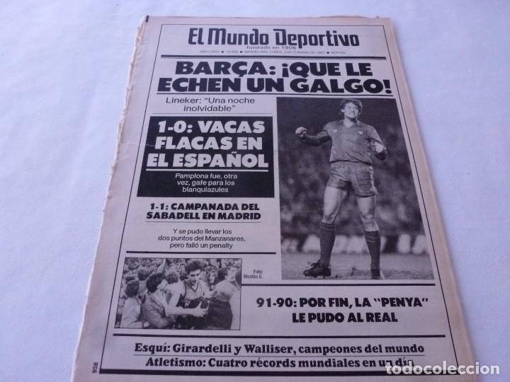Sammelleidenschaft Sport: MUNDO DEPORTIVO(2-2-87)ECOS DEL BAR&Ccedil;A-R.MADRID,OSASUNA 1 ESPA&Ntilde;OL 0,ERNESTO VALVERDE