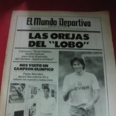 Coleccionismo deportivo: EL MUNDO DEPORTIVO Nº 19803. 29 AGOSTO 1986. LAS OREJAS DEL LOBO CARRASCO. EXPEDIENTE SCHUSTER. Lote 169298416