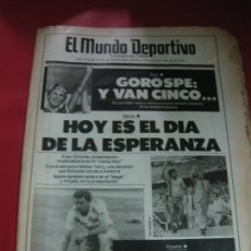 Coleccionismo deportivo: EL MUNDO DEPORTIVO Nº 19767. 24 JULIO 1986. ESPAÑOL. CLEMENTE 1ª VALORACION.. Lote 169299968
