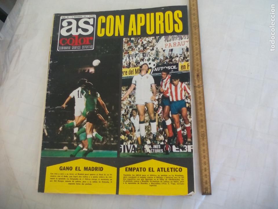 Revista As Color Num Nº 182 1974 Con Poster Del Rcd Español 1974 75 Boxeo Duran