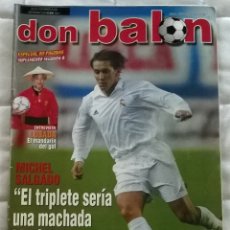 Coleccionismo deportivo: REVISTA DON BALON Nº 1373 - 4 10 FEBRERO 2002 - MICHEL SALGADO - ESPECIAL 80 PAGINAS - LEER ESTADO. Lote 172660395