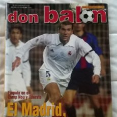 Coleccionismo deportivo: REVISTA DON BALON Nº 1379 - 18 24 MARZO 2002 - ZIDANE REAL MADRID - POSTER LAS PALMAS - LEER ESTADO. Lote 172660854