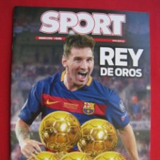 Coleccionismo deportivo: REY DE OROS - ENERO 2016 - SPORT.. Lote 173473229