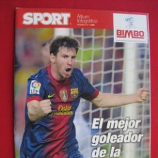 Coleccionismo deportivo: ALBUM FOTOGRAFICO - EL MEJOR GOLEADOR DE LA HISTORIA - DICIEMBRE 2012 - SPORT.