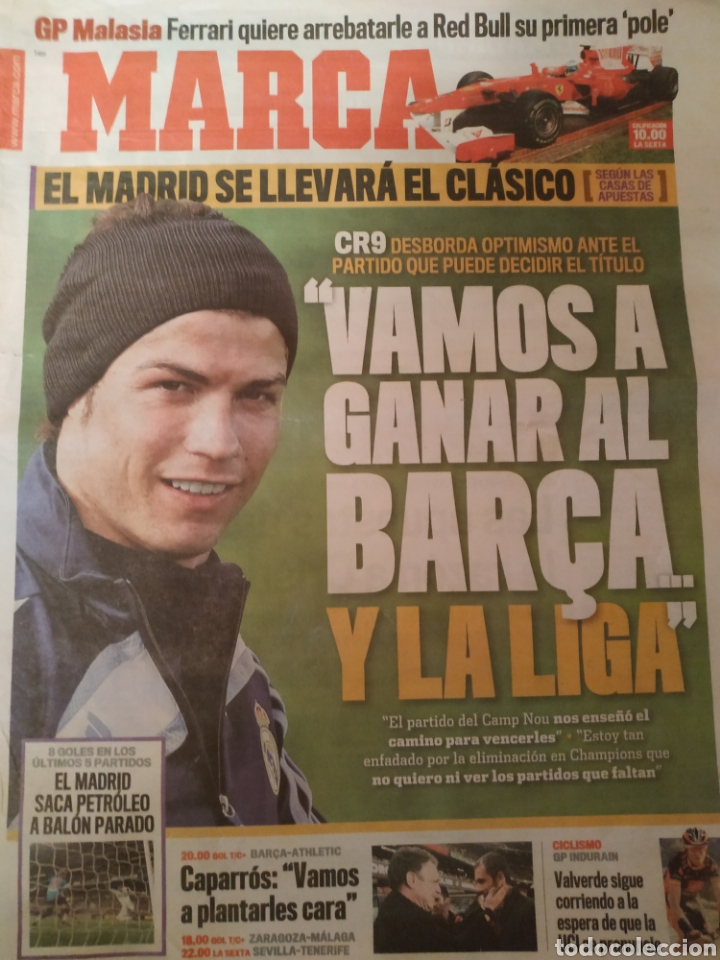 Collectionnisme sportif: MARCA 3/ABRIL/2010 CRISTIANO | REGATA OXFORD