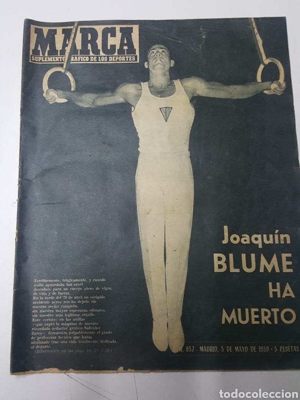 Collectionnisme sportif: MARCA especial muerte de Joaquin Blume