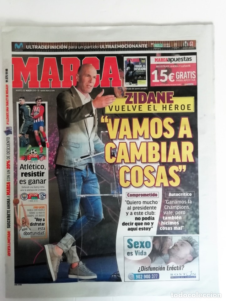 Coleccionismo deportivo: marca: el regreso de zidane - Foto 1