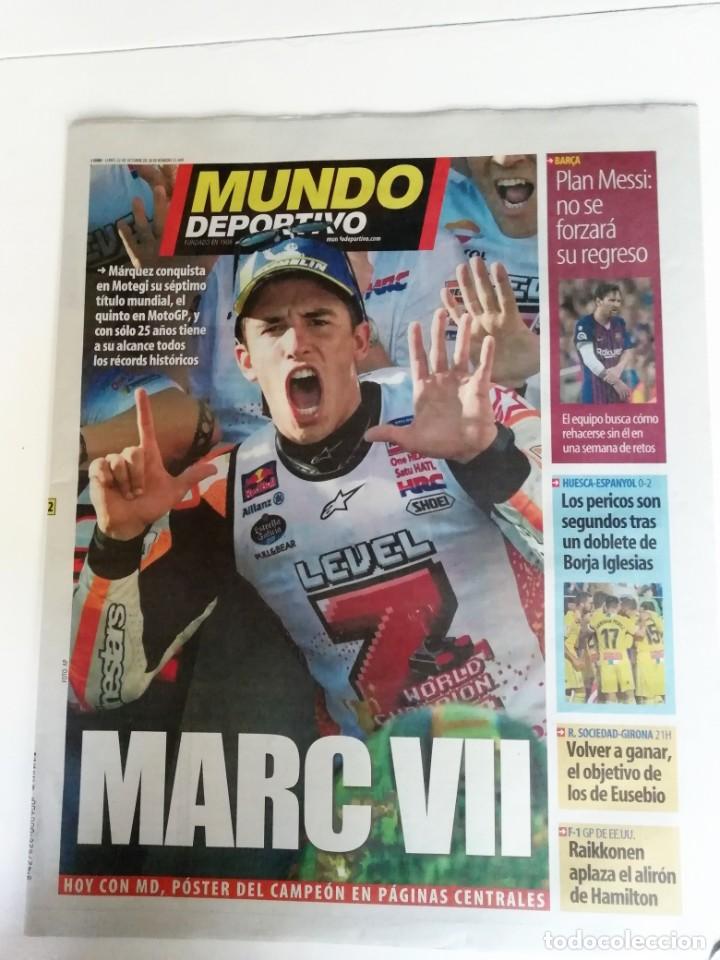 Coleccionismo deportivo: mundo deportivo marc marquez gana su septimo campeonato del mundo de motociclismo
