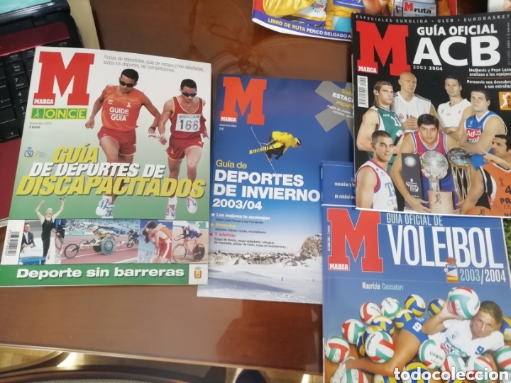 Collectionnisme sportif: Colecci&oacute;n gu&iacute;as marca. 2003- 2004. 7 gu&iacute;as
