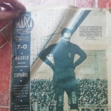 Coleccionismo deportivo: ANTIGUO PERIODICO SEMANARIO SUPLEMENTO MARTES MARCA 2 MARZO DE 1943 MADRID VENCE AL ESPAÑOL Nº 14. Lote 184735728