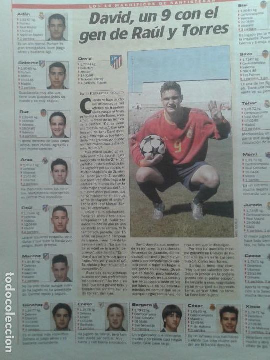 Coleccionismo deportivo: REPORTAJE  AS ESPA&Ntilde;A SUB 17  2003 - Foto 1