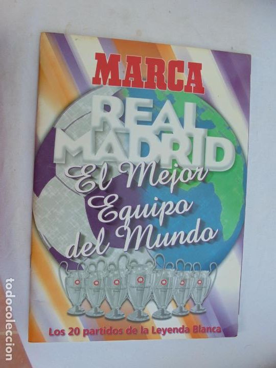 Collectionnisme sportif: MARCA REAL MADRID - EL MEJOR EQUIPO DEL MUNDO - &Aacute;LBUM INCOMPLETO.