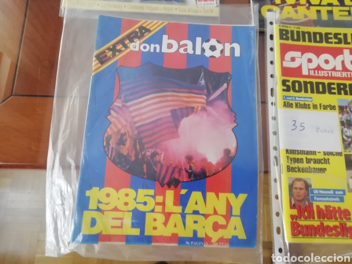 Coleccionismo deportivo: Don balon Extra 1985. Barca campe&oacute;n. - Foto 1