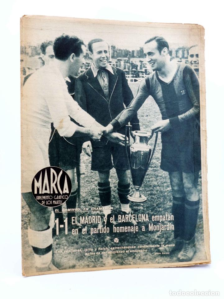 Collectionnisme sportif: MARCA, SUPLEMENTO GR&Aacute;FICO DE LOS MARTES N&ordm; 49. 2 de noviembre de 1943. MADRID - BARCELONA, PARTIDO H