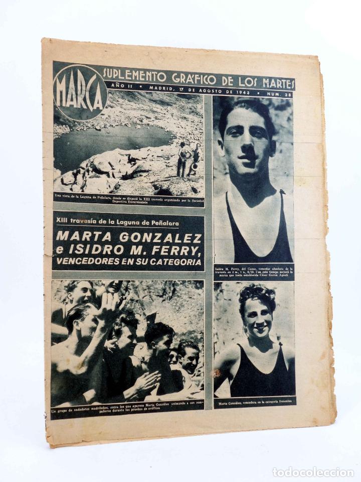 Collectionnisme sportif: MARCA, SUPLEMENTO GR&Aacute;FICO DE LOS MARTES N&ordm; 38. 17 de agosto de 1943. ATLETISMO (Vvaa) Marca, 1943