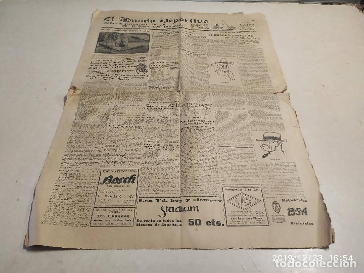 Colecionismo desportivo: EL MUNDO DEPORTIVOS N&ordm; 1480 - 16 JUNIO 1926 - TOURIS TROPHY INGLESES - FINAL TENNIS COCHET-LACOSTE E