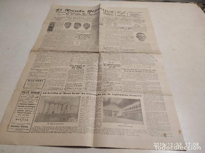Colecionismo desportivo: EL MUNDO DEPORTIVOS N&ordm; 2387 - 1 FEBRERO 1930 - REAL BETIS ESTRENA SU FRONT&Oacute;N