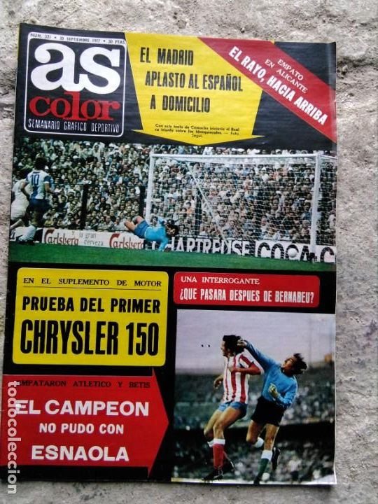 Coleccionismo deportivo: AS COLOR 332 A&Ntilde;O 1977 - Foto 1