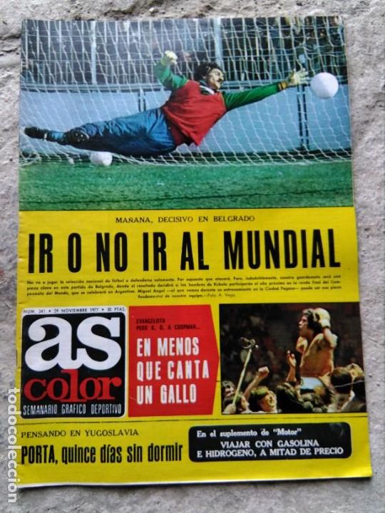 Coleccionismo deportivo: AS COLOR 341 a&ntilde;o 1977 - Foto 1