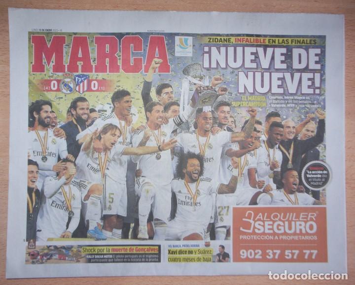 Coleccionismo deportivo: PERIODICO MARCA NUEVO REAL MADRID CAMPEON SUPERCOPA ESPA&Ntilde;A TEMPORADA 2019 2020 19 20