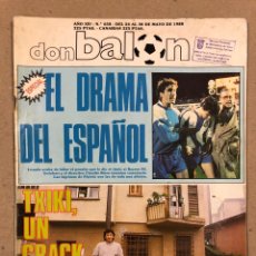 Coleccionismo deportivo: DON BALÓN N° 658 (1988). POSTER ESPAÑOL SUBCAMPEÓN COPA UEFA, FINAL UEFA, TXIKI BEGUIRISTAIN,.... Lote 196283021