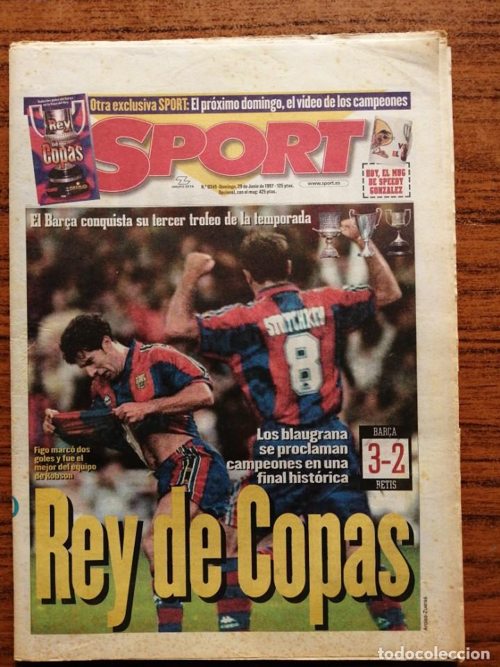 Coleccionismo deportivo: Diario SPORT 6345 BARCA REY DE COPAS F. C. Barcelona campeón Copa del Rey 1997. - Foto 1 - 199446998