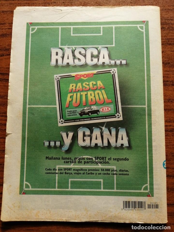 Coleccionismo deportivo: Diario SPORT 6345 BARCA REY DE COPAS F. C. Barcelona campeón Copa del Rey 1997. - Foto 6 - 199446998