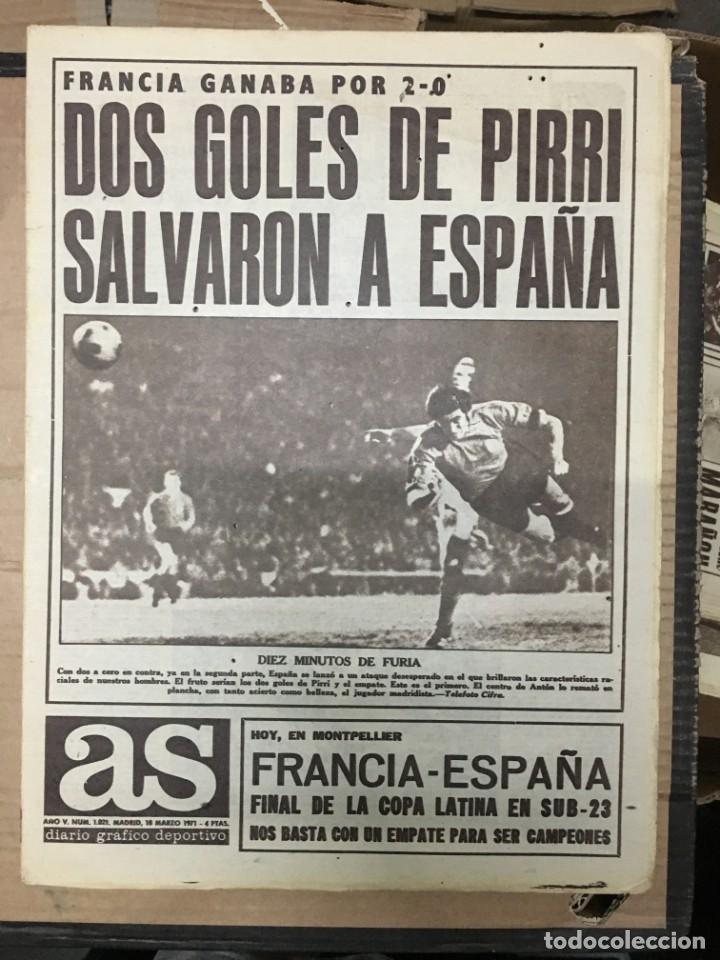 periodico as (18-3-1971) españa 2-2 francia pir - Buy Football magazine and  newspaper: As on todocoleccion