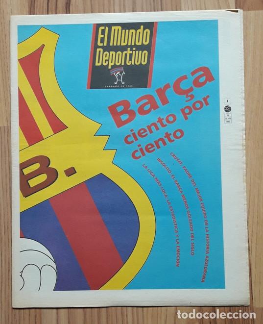 Coleccionismo deportivo: DIARIO MUNDO DEPORTIVO EXTRA. BARÇA CIENTO POR CIENTO. CRUYFF...13/6/1992. F.C BARCELONA. FUTBOL - Foto 1 - 204649046