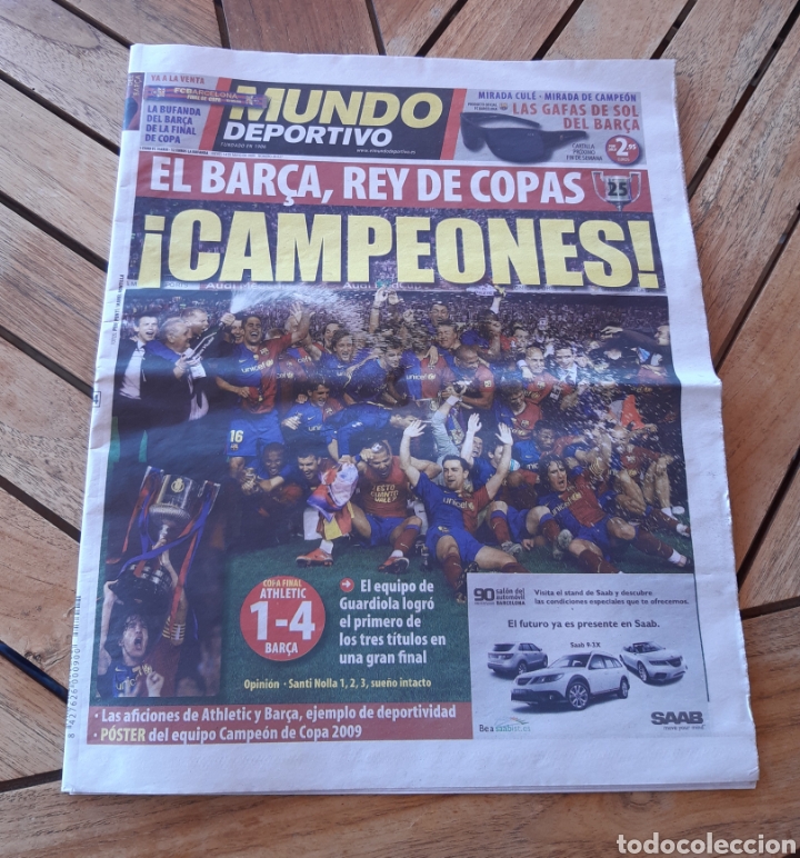 Sammelleidenschaft Sport: Mundo Deportivo jueves 14 de mayo de 2009 N&deg;28027. El barsa rey de copas