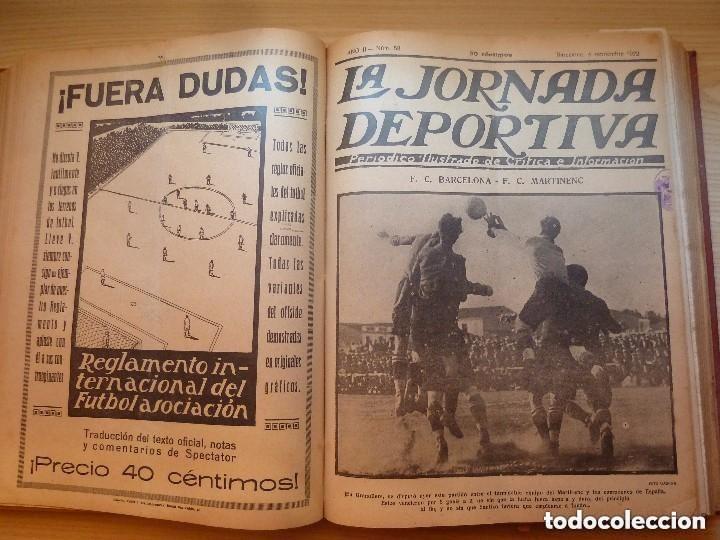 Coleccionismo deportivo: TOMO 1 48 NUMEROS DE LA REVISTA LA JORNADA DEPORTIVA FUTBOL BARCELONA - Foto 26 - 205776721