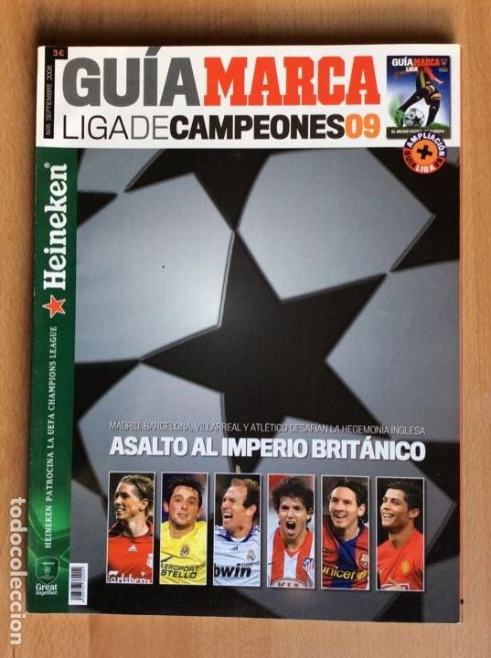 Collectionnisme sportif: GUIA MARCA LIGA CAMPEONES 09 CHAMPIONS LEAGUE N&ordm; 6 - 2008/2009