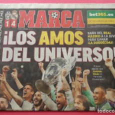 Coleccionismo deportivo: DIARIO MARCA REAL MADRID CAMPEON CHAMPIONS LEAGUE 16/17 CAMPEONES LA DOUDECIMA COPA EUROPA 2016 2017