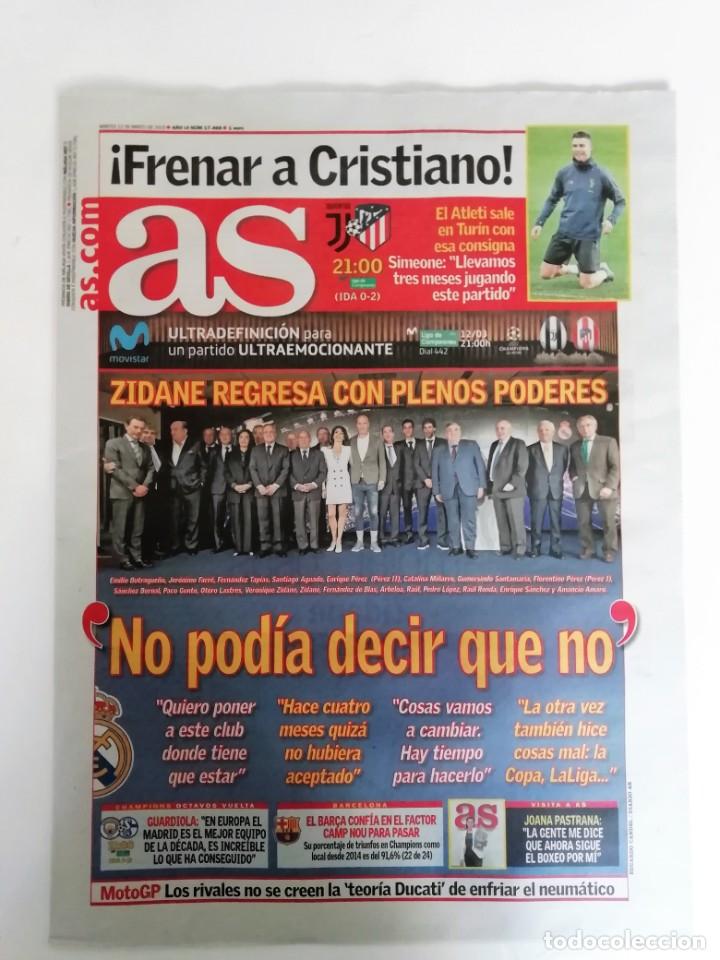 Coleccionismo deportivo: As: el regreso de zidane - Foto 1