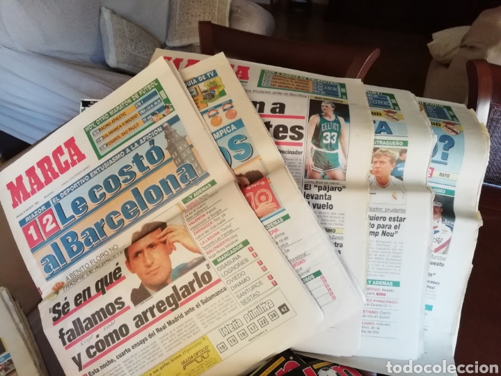 Collectionnisme sportif: Diario marca 1988. Lote Enero 1988. 8 peri&oacute;dicos