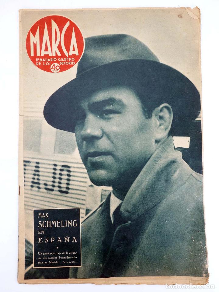 Colecionismo desportivo: MARCA SEMANARIO GR&Aacute;FICO DE LOS DEPORTES 39. BOXEO. MAX SCHMELING EN ESPA&Ntilde;A. 8 NOVIEMBRE. MUY DIF&Iacute;CIL