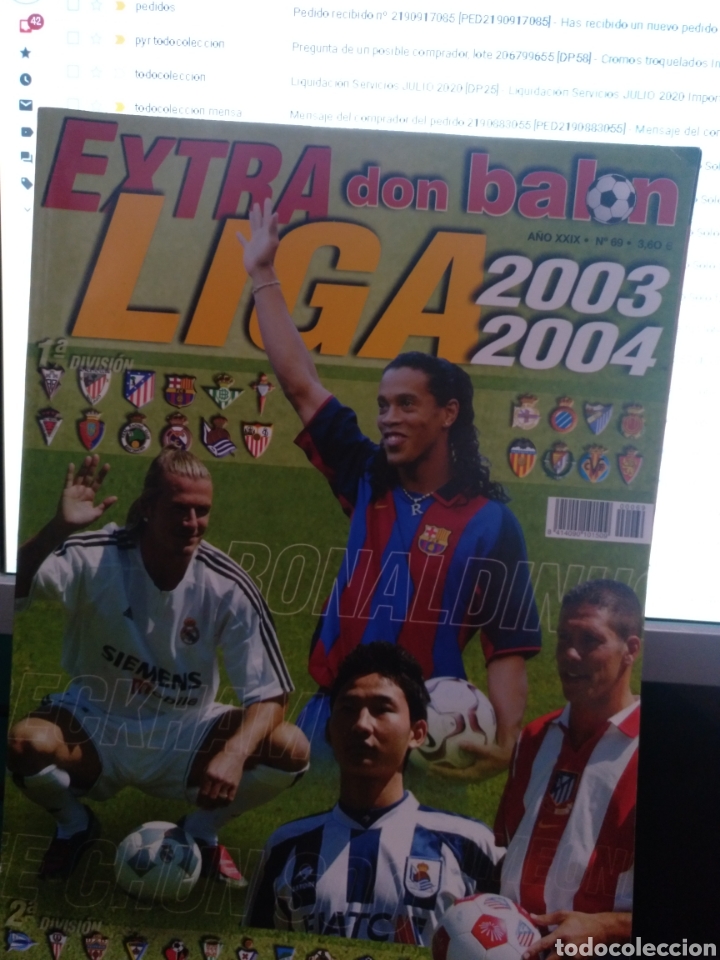 Coleccionismo deportivo: Extra don bal&oacute;n liga 2003-2004