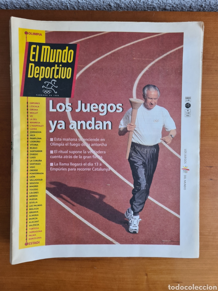 Coleccionismo deportivo: Diario El Mundo Deportivo Juegos Ol&iacute;mpicos Barcelona 92 Jocs - Completo 22 n&uacute;meros - Cacho Jordan