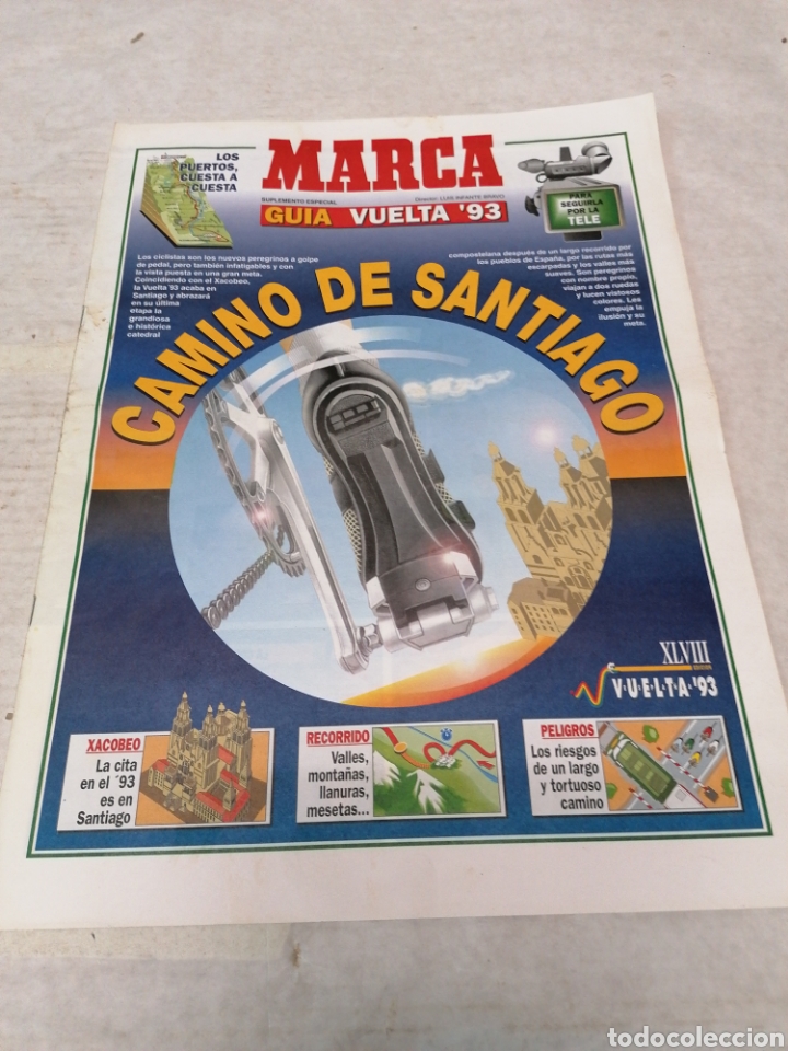 Coleccionismo deportivo: Gu&iacute;a marca vuelta 93 - Foto 1
