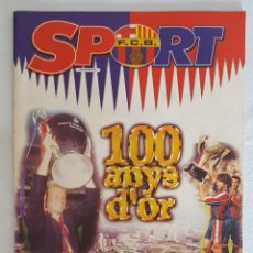 Collectionnisme sportif: 100 ANYS DOR, F.C. BARCELONA, DIARIO SPORT. Lote 215127556