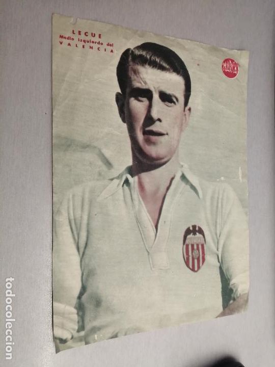 Collectionnisme sportif: LECUE, MEDIO IZQUIERDO DEL VALENCIA C. F. / L&Aacute;MINA DIARIO MARCA