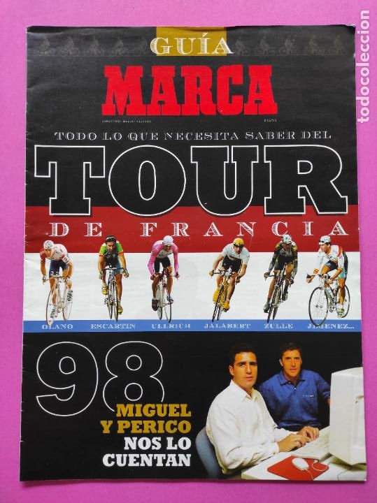 Collectionnisme sportif: REVISTA SUPLEMENTO ESPECIAL MARCA GUIA TOUR DE FRANCIA 1998 EXTRA OLANO JALABERT ETAPAS 98