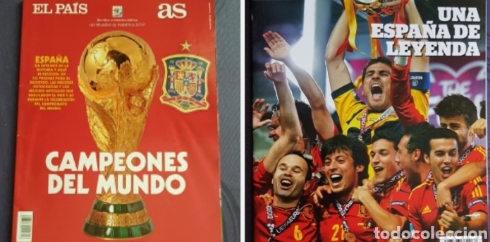 Collectionnisme sportif: El Pa&iacute;s- As, campeones del mundo 2010 y Marca, una Espa&ntilde;a de leyenda 2008 - 2012
