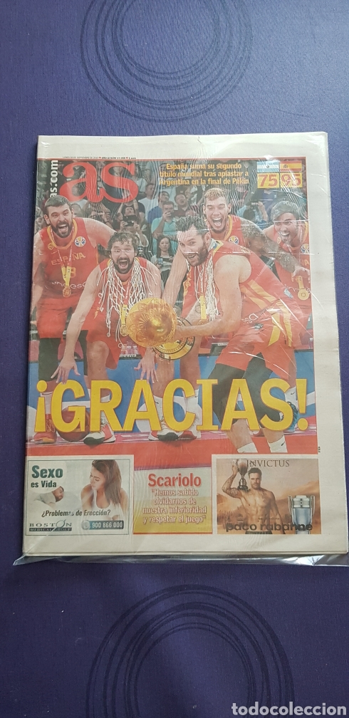 Collectionnisme sportif: As y marca Espa&ntilde;a campeon mundial 2006 y 2019